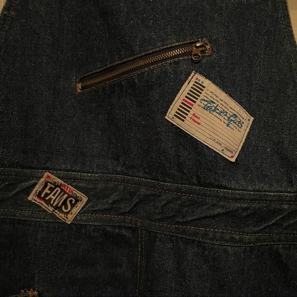 Vintage Valman 90s Overalls with patches - Picture 3 of 12